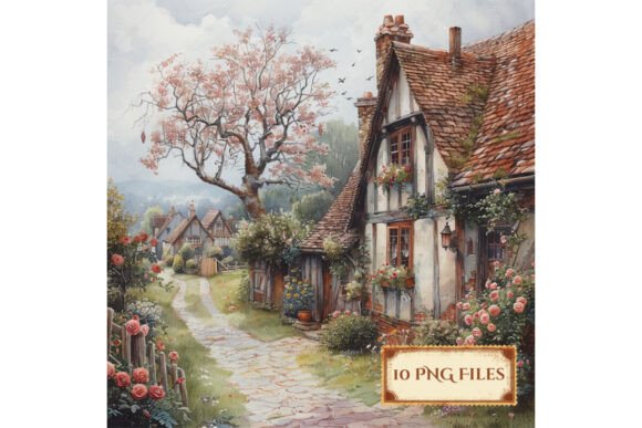 Download Spring Cottage Scrapbook Background - Scrapbook background Collection