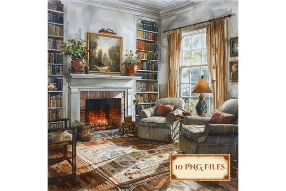 Download Cozy Country Room Scrapbook Background - Scrapbook background Collection